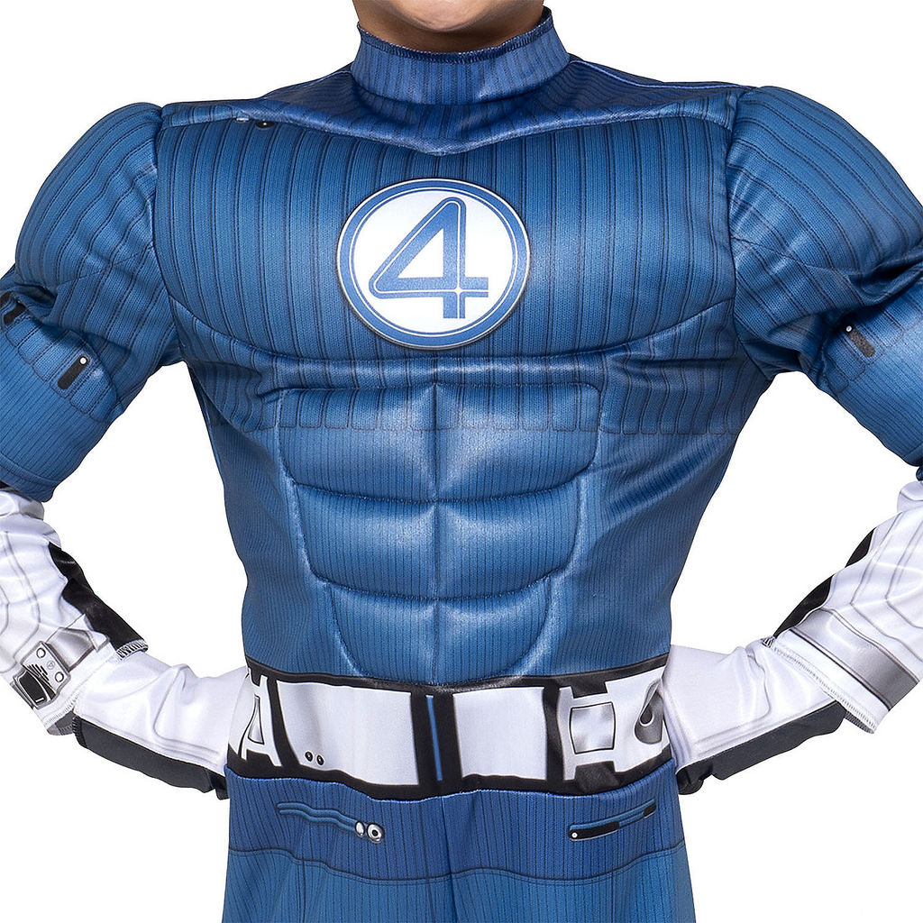 Kids Qualux Marvel The Fantastic Four: First Steps Mr. Fantastic Jumpsuit Costume