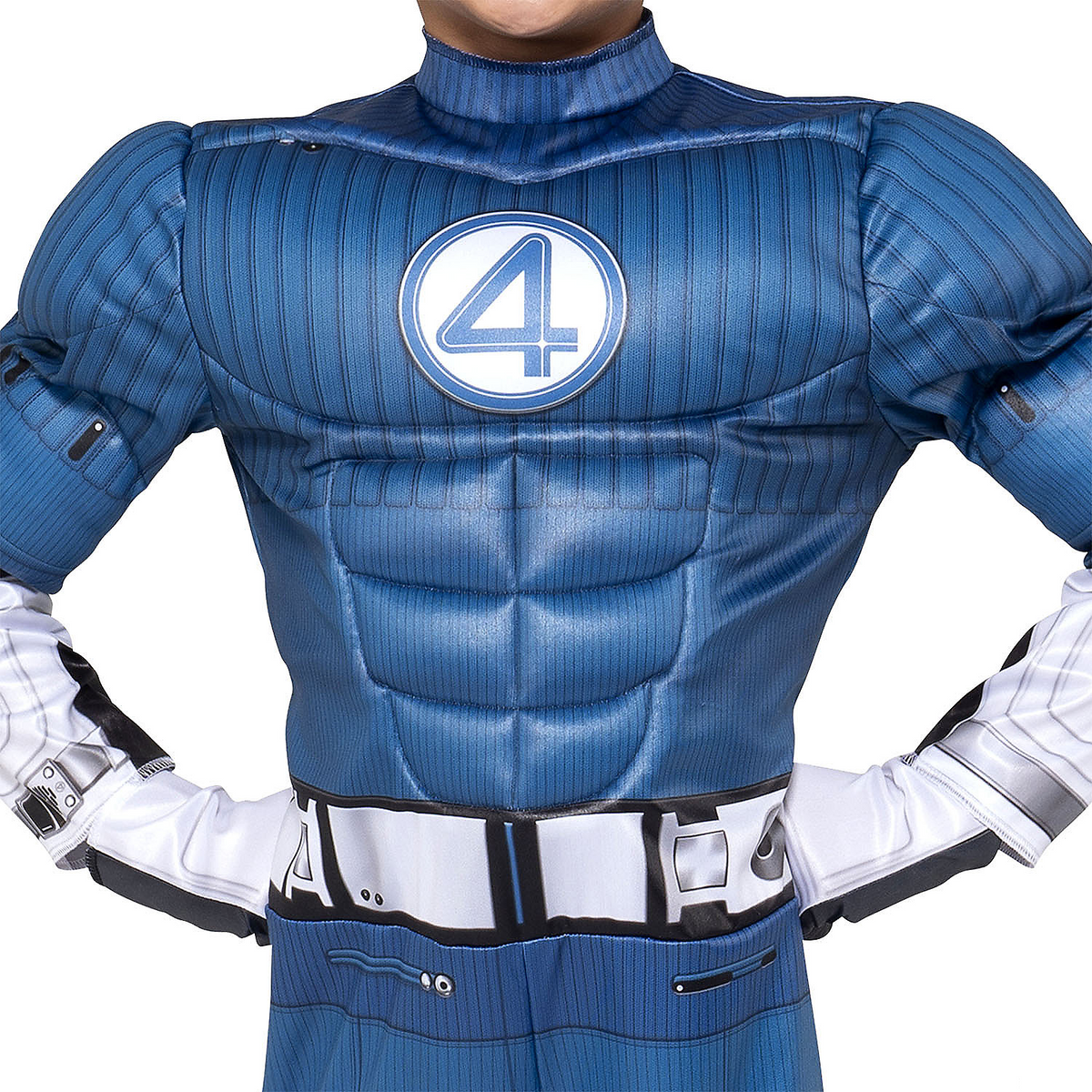 Kids Qualux Marvel The Fantastic Four: First Steps Mr. Fantastic Jumpsuit Costume