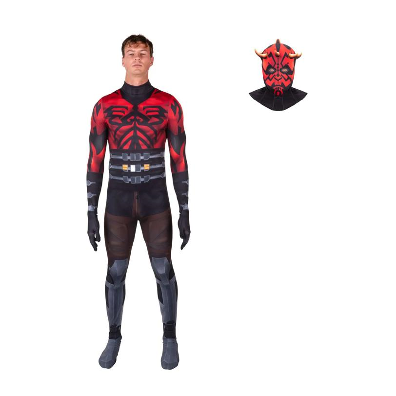 Adults Zentai Star Wars: The Clone Wars Darth Maul Jumpsuit Costume