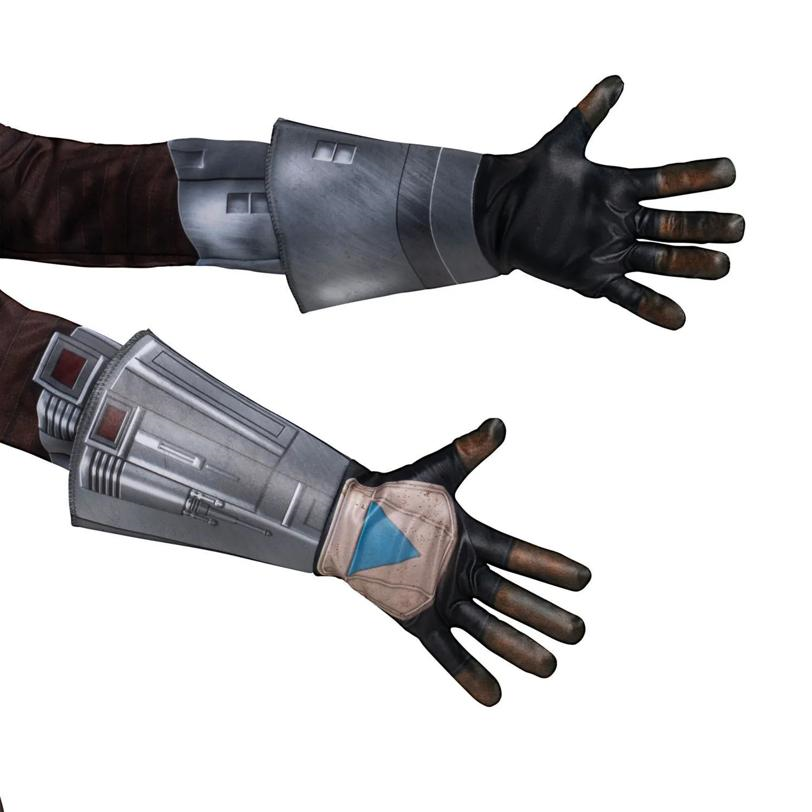 Kids Star Wars: The Mandalorian and Grogu Mandalorian Gauntlet Gloves Costume Accessory