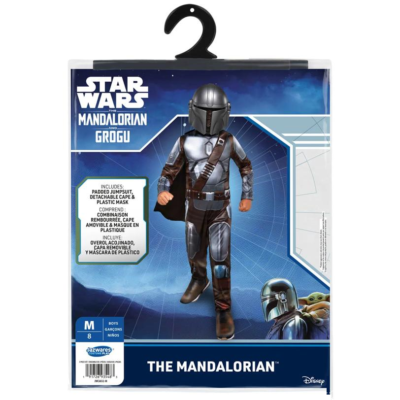 Kids Qualux Star Wars: The Mandalorian and Grogu Mandalorian Jumpsuit Costume