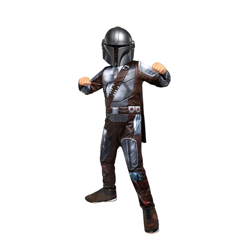 Kids Qualux Star Wars: The Mandalorian and Grogu Mandalorian Jumpsuit Costume