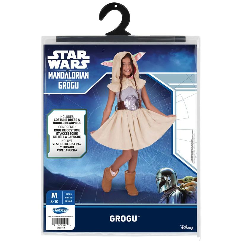 Kids Star Wars: The Mandalorian and Grogu Grogu Hooded Dress Costume