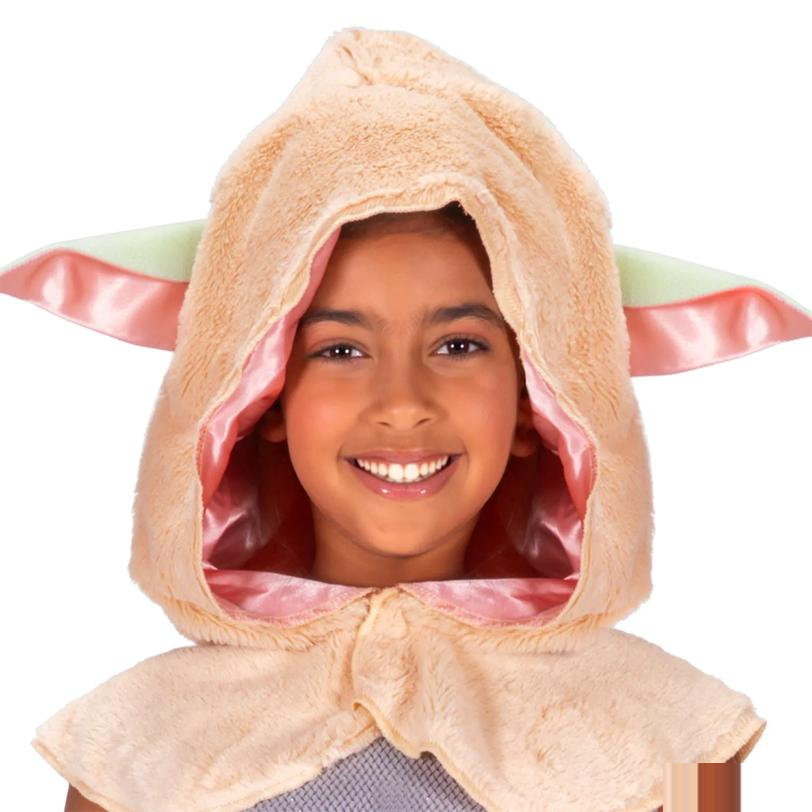 Kids Star Wars: The Mandalorian and Grogu Grogu Hooded Dress Costume