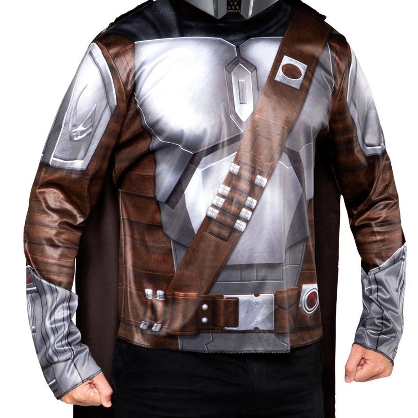 Adults Star Wars: The Mandalorian and Grogu Mandalorian Top & Mask Costume