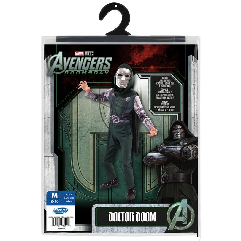 Kids Value Marvel Avengers: Doomsday Doctor Doom Jumpsuit Costume