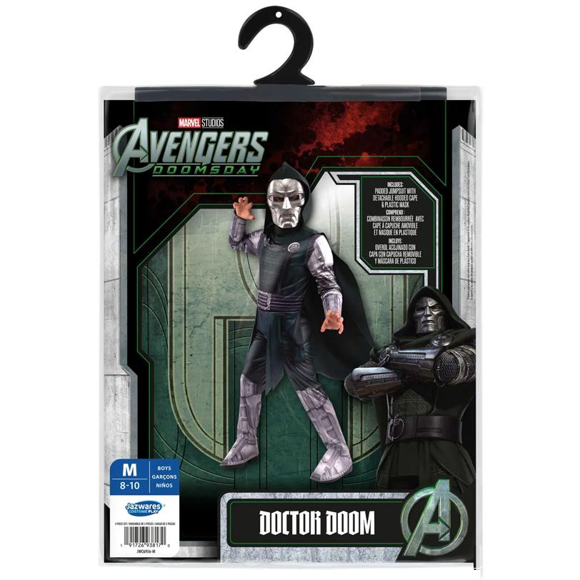 Kids Qualux Marvel Avengers: Doomsday Doctor Doom Jumpsuit Costume