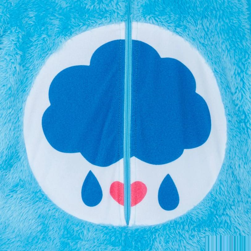 Toddler Deluxe Care Bears Grumpy Bear Hooded Jumpsuit Costume
