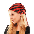 Adults Red & Black Striped Pirate Bandana