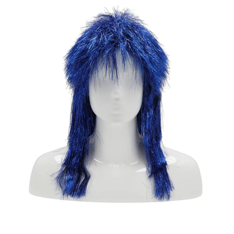 Long Punk Tinsel Wig