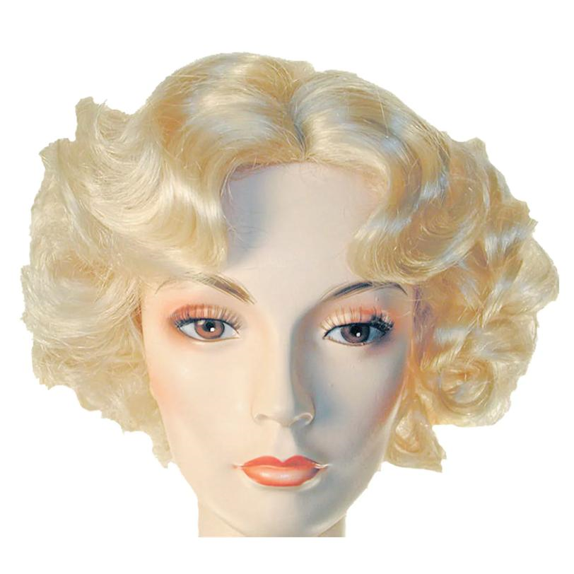 1930's Finger-Waved Pageboy Wig Platinum Blonde 613