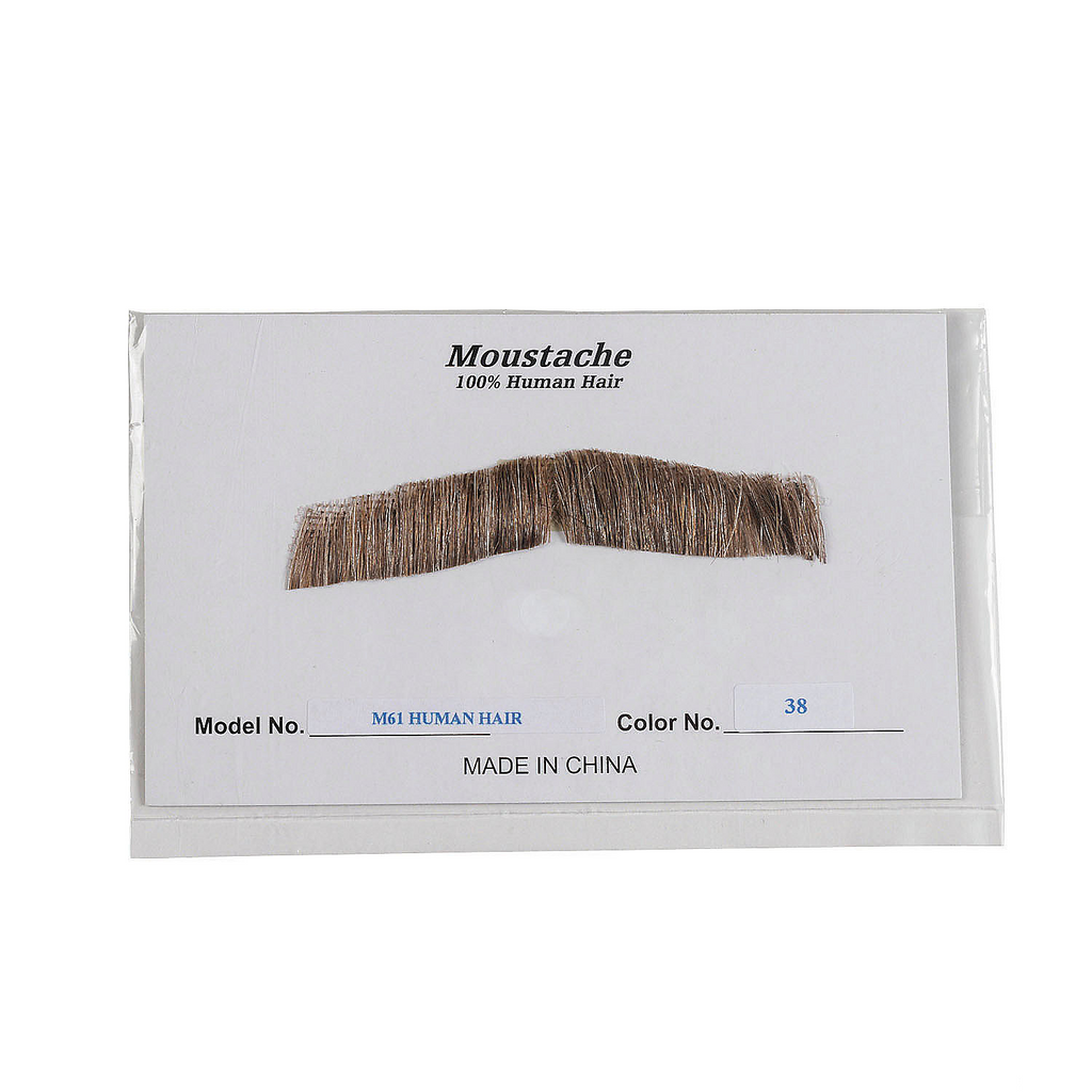 Standard M61 Mustache - Human Hair
