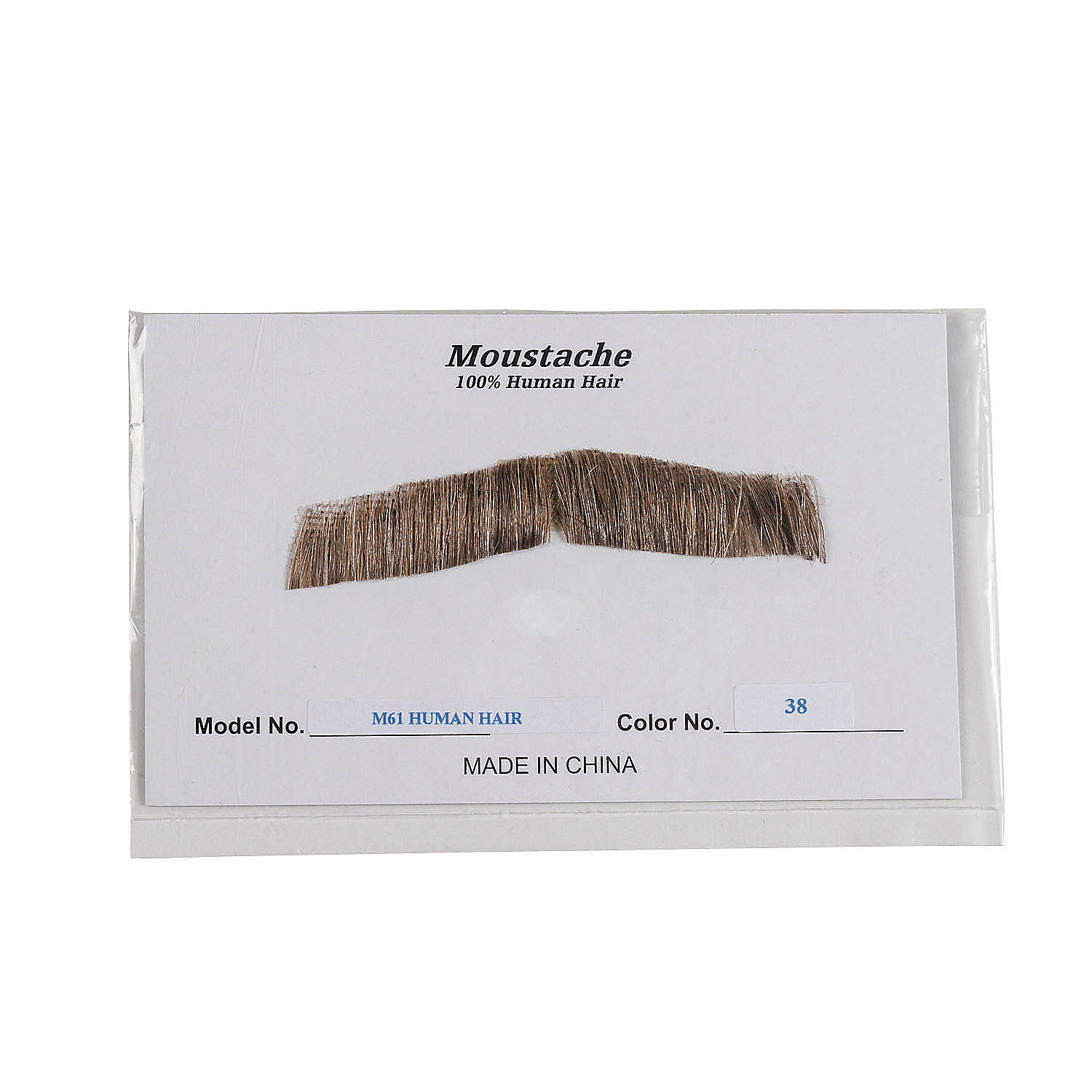 Standard M61 Mustache - Human Hair