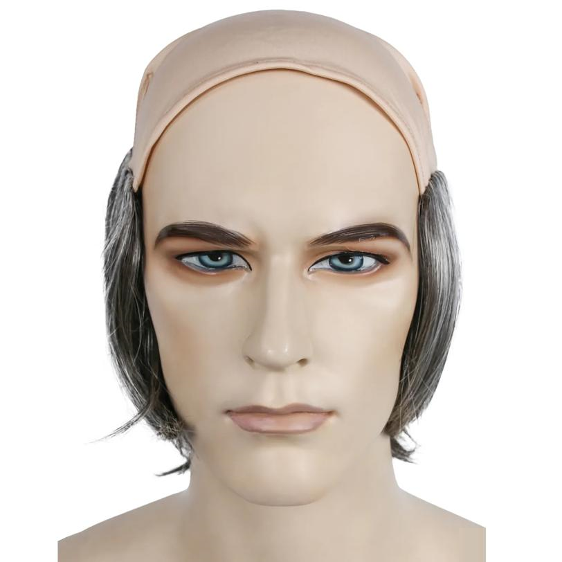 BALD SHORT TRAMP DK BN GY 44 WIG