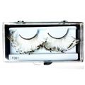 Eyelash Feather - White/Black