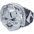 Child's Play Chucky Face Sterling Silver Ring