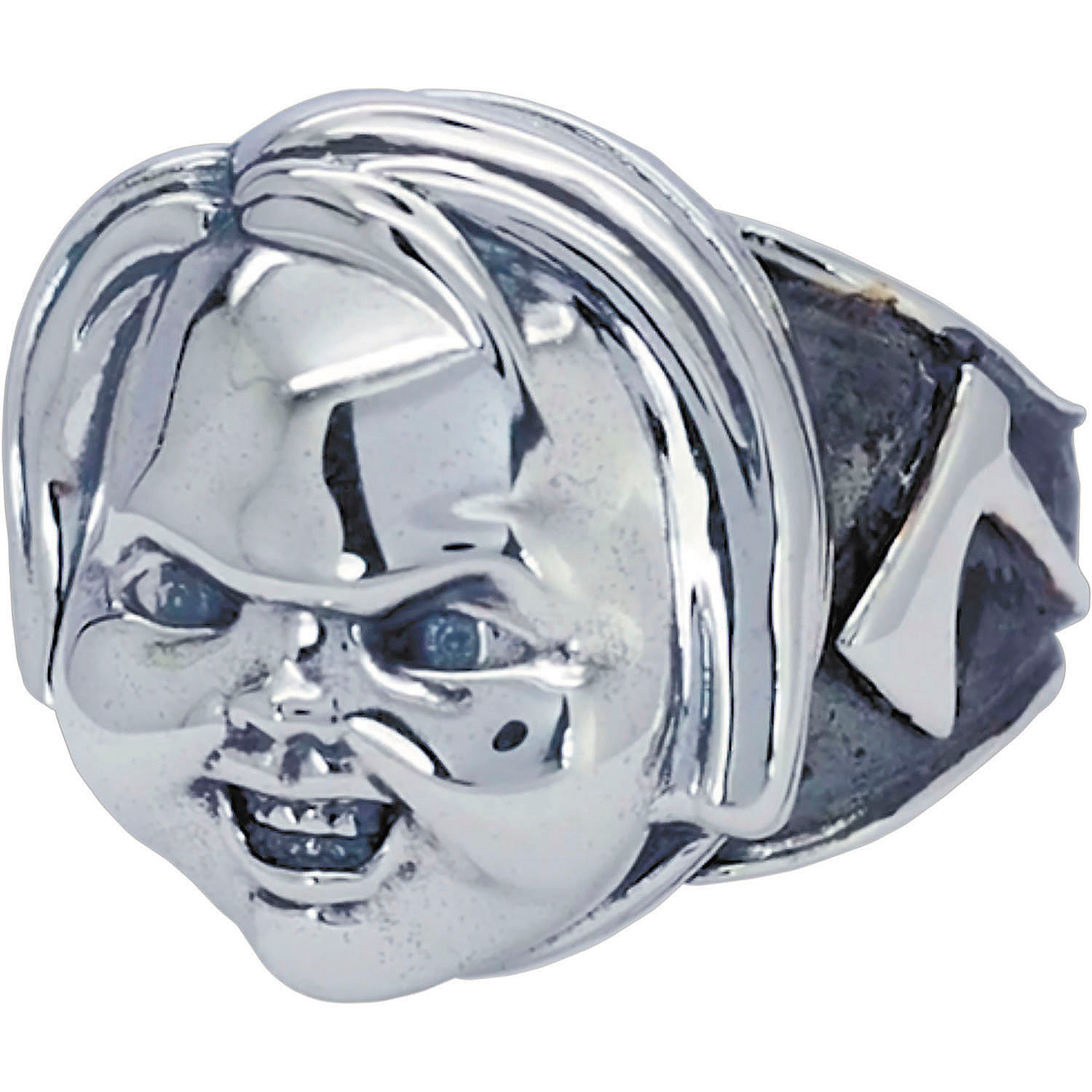 Child's Play Chucky Face Sterling Silver Ring