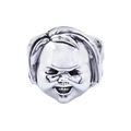 Child's Play 2T Chucky Face Plated Brass Ring