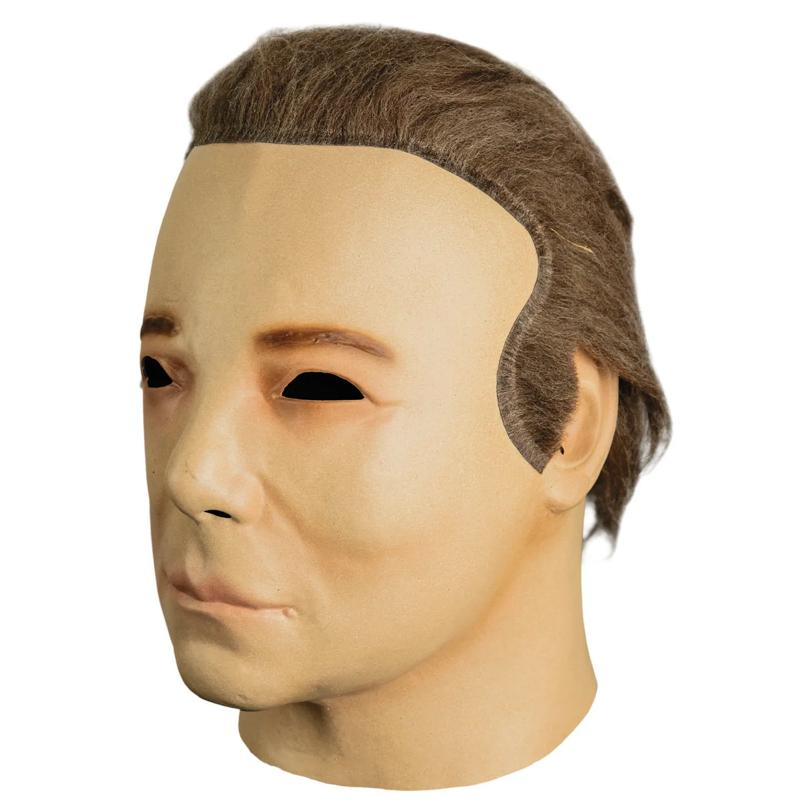 Adults Don Post Studios 1975 Overhead Face Mask with Brown Hair - One Size