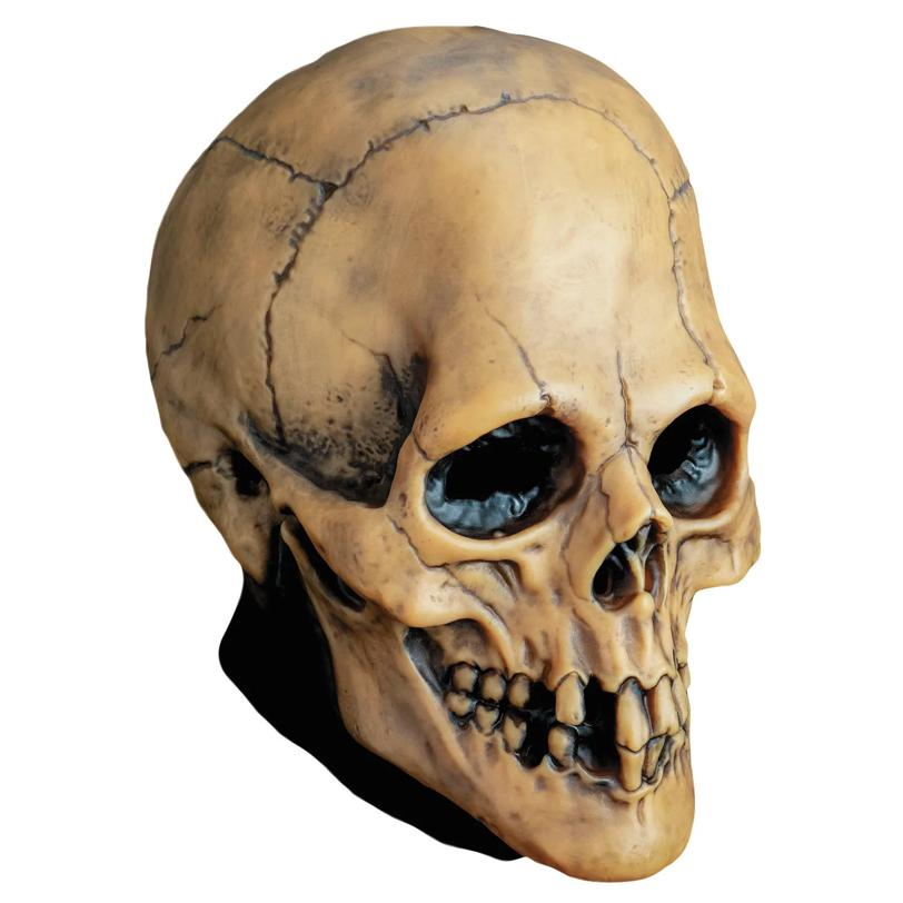 Adults Mabry Monsters Aged Voodoo Skull Overhead Vinyl Mask