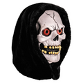 Chamber of Horrors White Latex Overhead Hooded Skull Mask - One Size