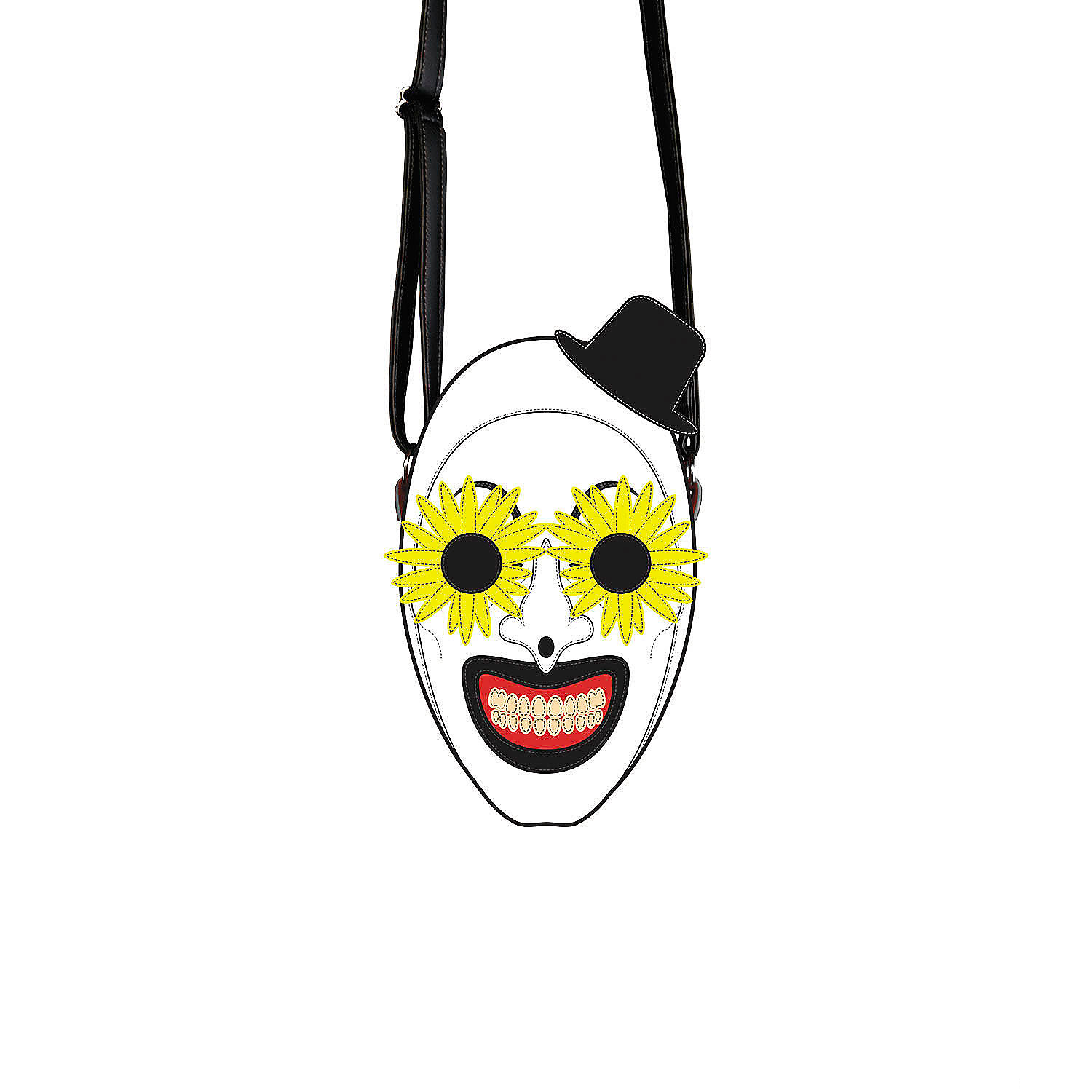 Terrifier Art the Clown Flower Glasses Adjustable Shoulder Bag