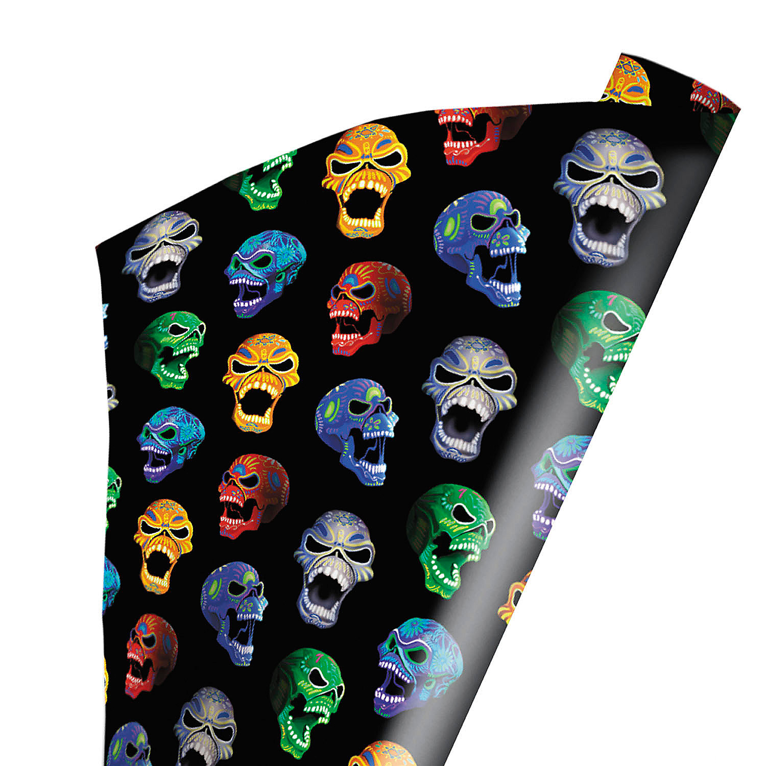 Wrapped in Terror Iron Maiden Nights of the Dead Wrapping Paper 96" x 30"