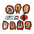 G.I. Joe Characters & Logo 8-Piece Wall Decoration Set 10"