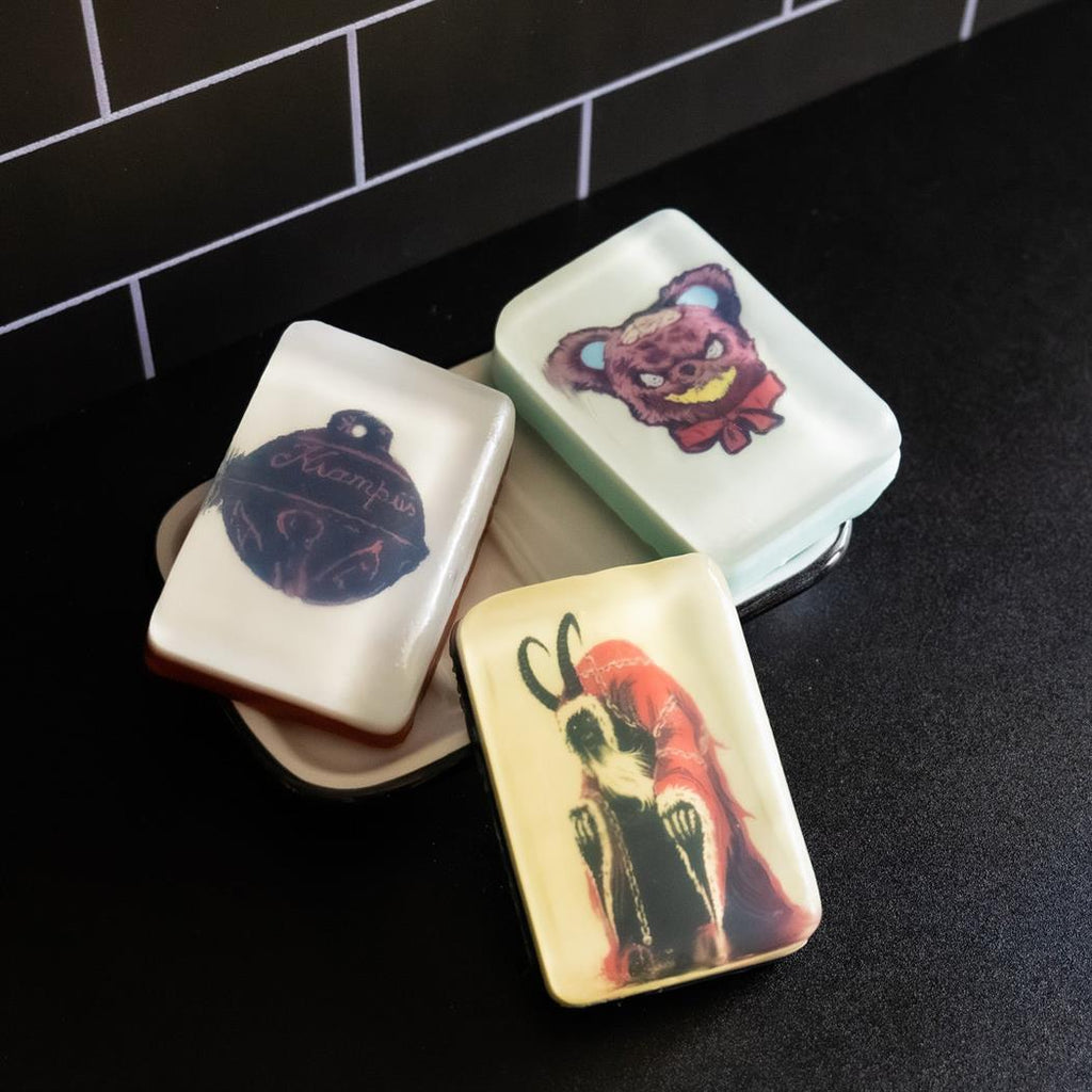 Krampus Image Soap Bar with Peppermint & Pine Scent 4.5 oz.