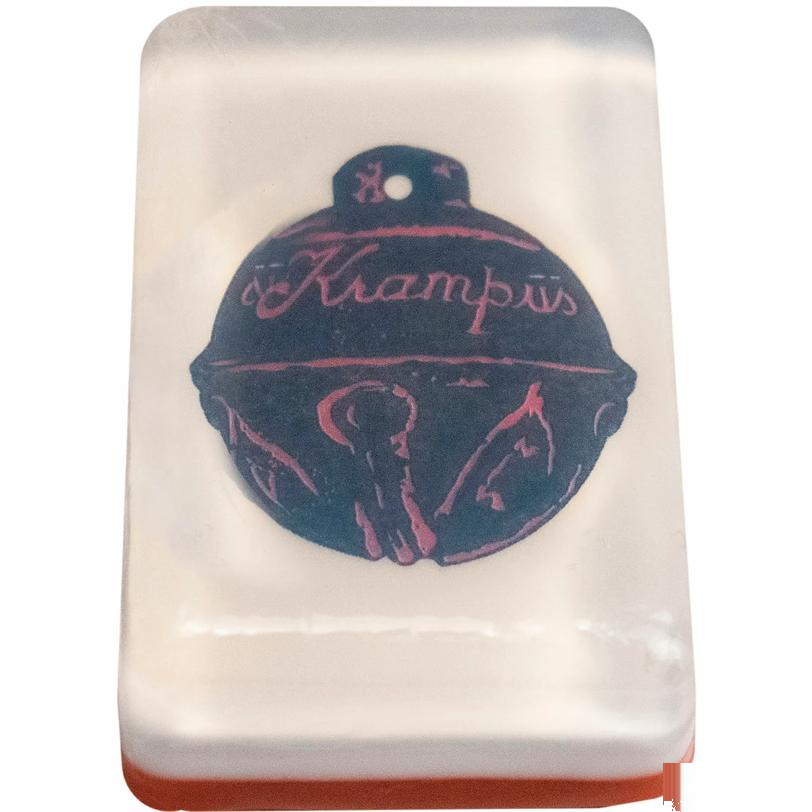 Krampus Bell Image Soap Bar with Winter Bloom Scent 4.5 oz.