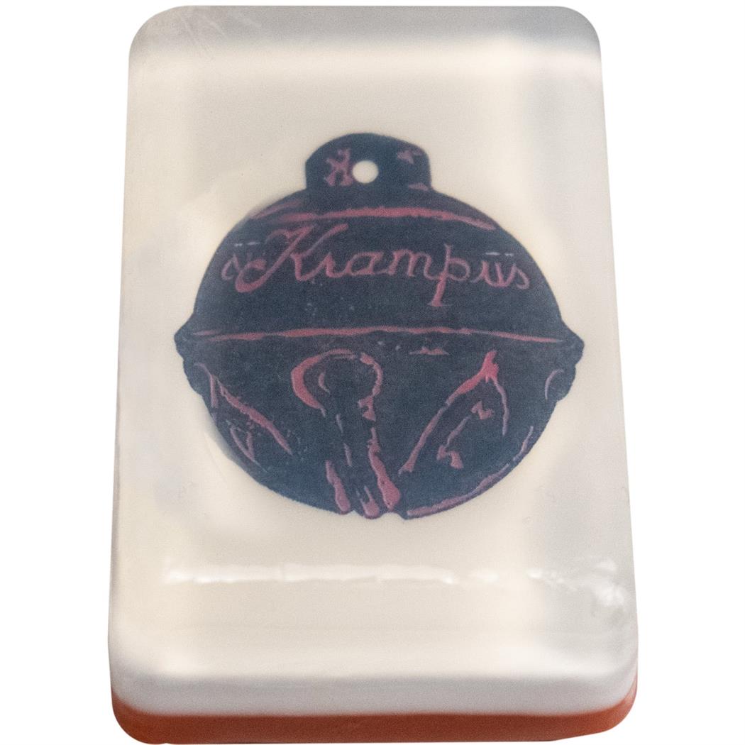 Krampus Bell Image Soap Bar with Winter Bloom Scent 4.5 oz.
