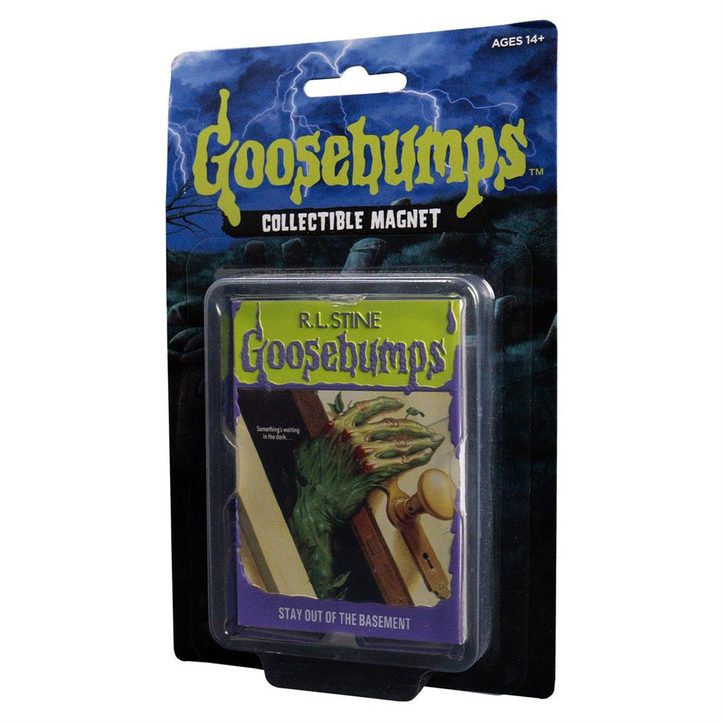 GoosebumpsT Stay Out of the Basement Book Cover Magnet