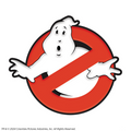 1 3/4" GhostbustersT No Ghost Symbol Glow-in-the-Dark Full-Color Enamel Pin