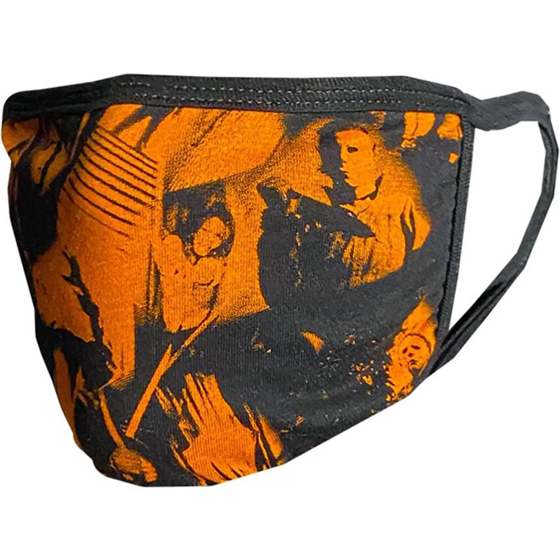 Adults Halloween (1978) Collage Black & Orange Reusable PPE Face Mask