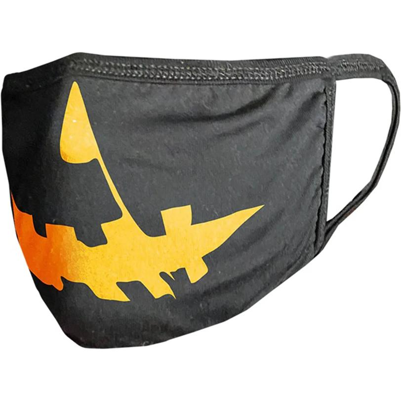 Adults Halloween Pumpkin Black & Orange Reusable PPE Face Mask