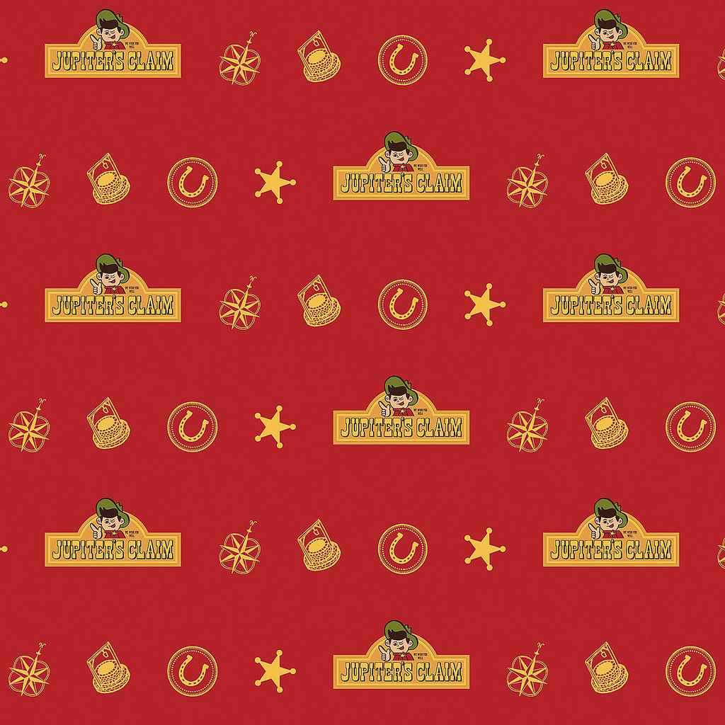 NOPET Jupiter's Claim Red & Yellow Wrapping Paper