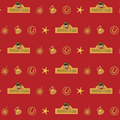 NOPET Jupiter's Claim Red & Yellow Wrapping Paper