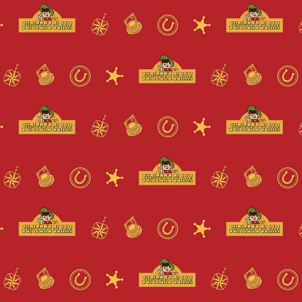 NOPET Jupiter's Claim Red & Yellow Wrapping Paper