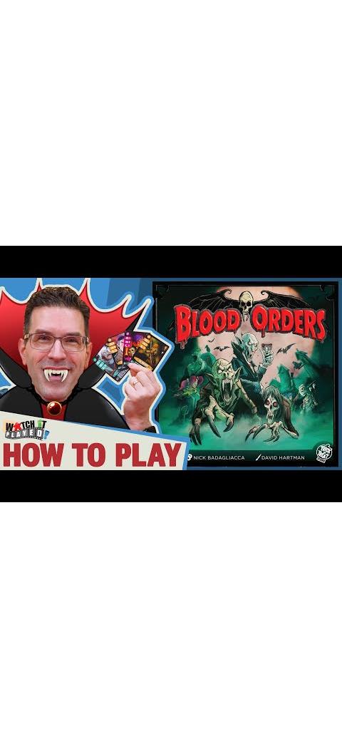 Blood Orders Vampire-Themed Board Game for 2 to 4 Players