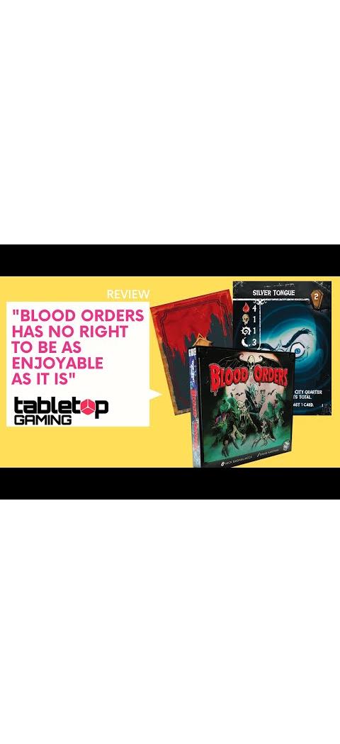 Blood Orders Vampire-Themed Board Game for 2 to 4 Players