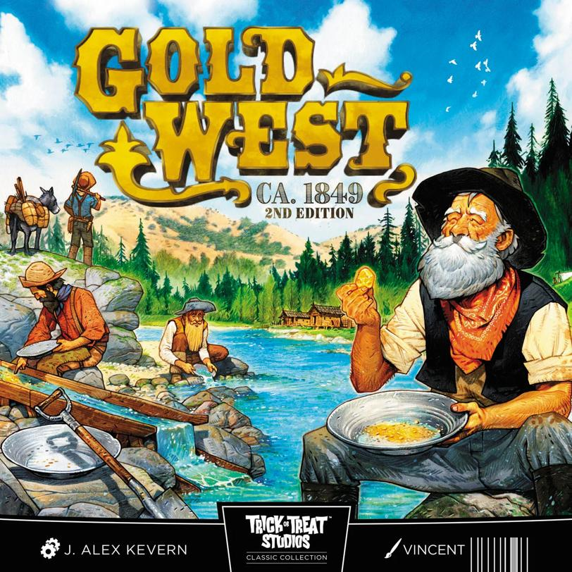 Trick or Treat Studios Gold West Wild West-Themed Board Game for 2 to 4 Players