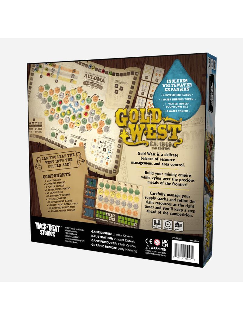 Trick or Treat Studios Gold West Wild West-Themed Board Game for 2 to 4 Players