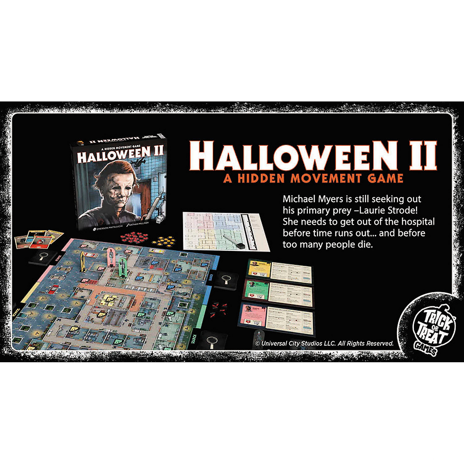 Halloween II Hidden Movement Board Game for 2-4 Players