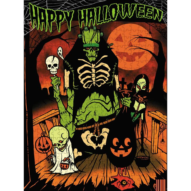 18"x24" Toxictoons Happy Halloween Jigsaw Puzzle - 500 Pc.