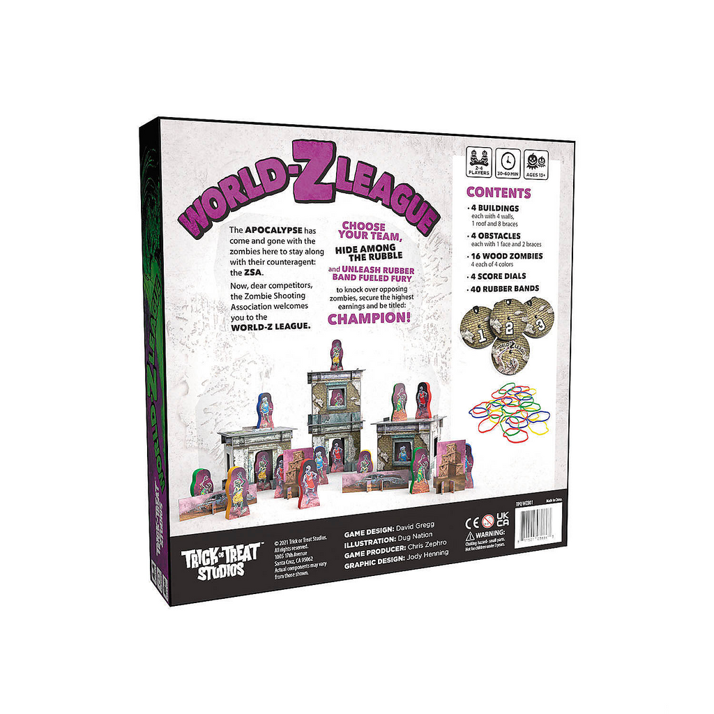 World-Z League Zombie-Themed Game for 1 to 4 Players