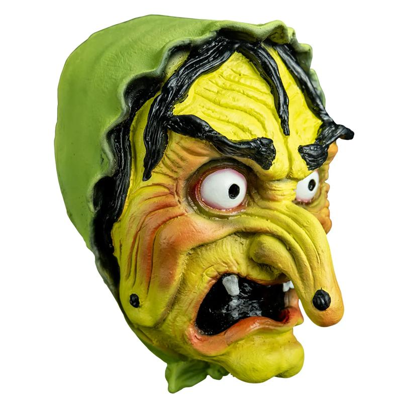 Chamber of Horrors Green Latex Overhead Witch Mask