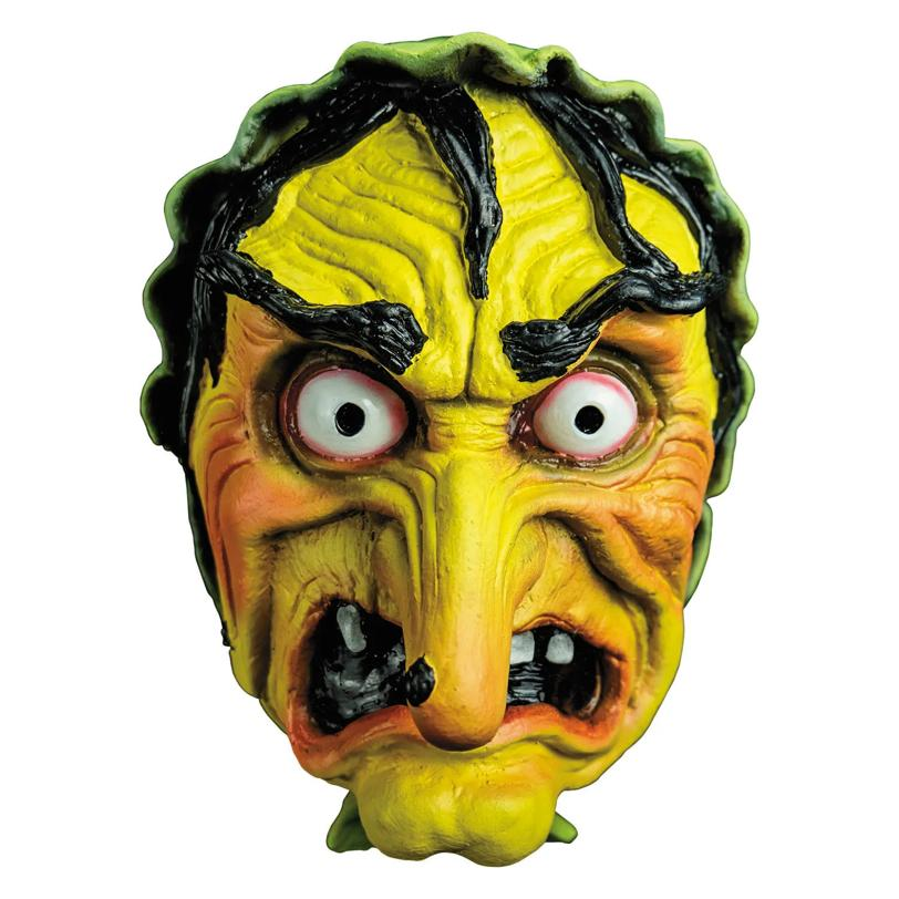 Chamber of Horrors Green Latex Overhead Witch Mask