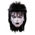 The Crow Deluxe The Crow Overhead Plastic Mask with Wig-One Size
