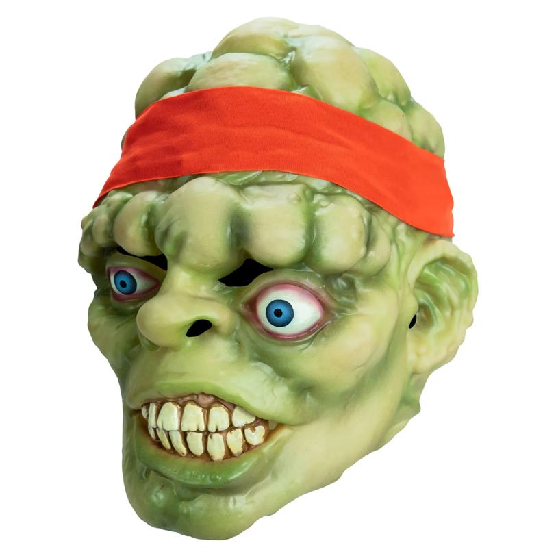 Adults Toxic Crusaders Glow-in-the-Dark Toxie Vinyl Overhead Mask - One Size