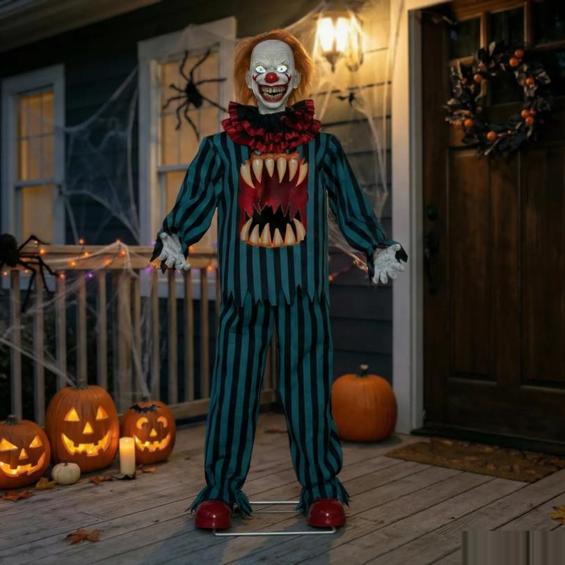 65" Hollow Clown with Teeth Halloween Decoration